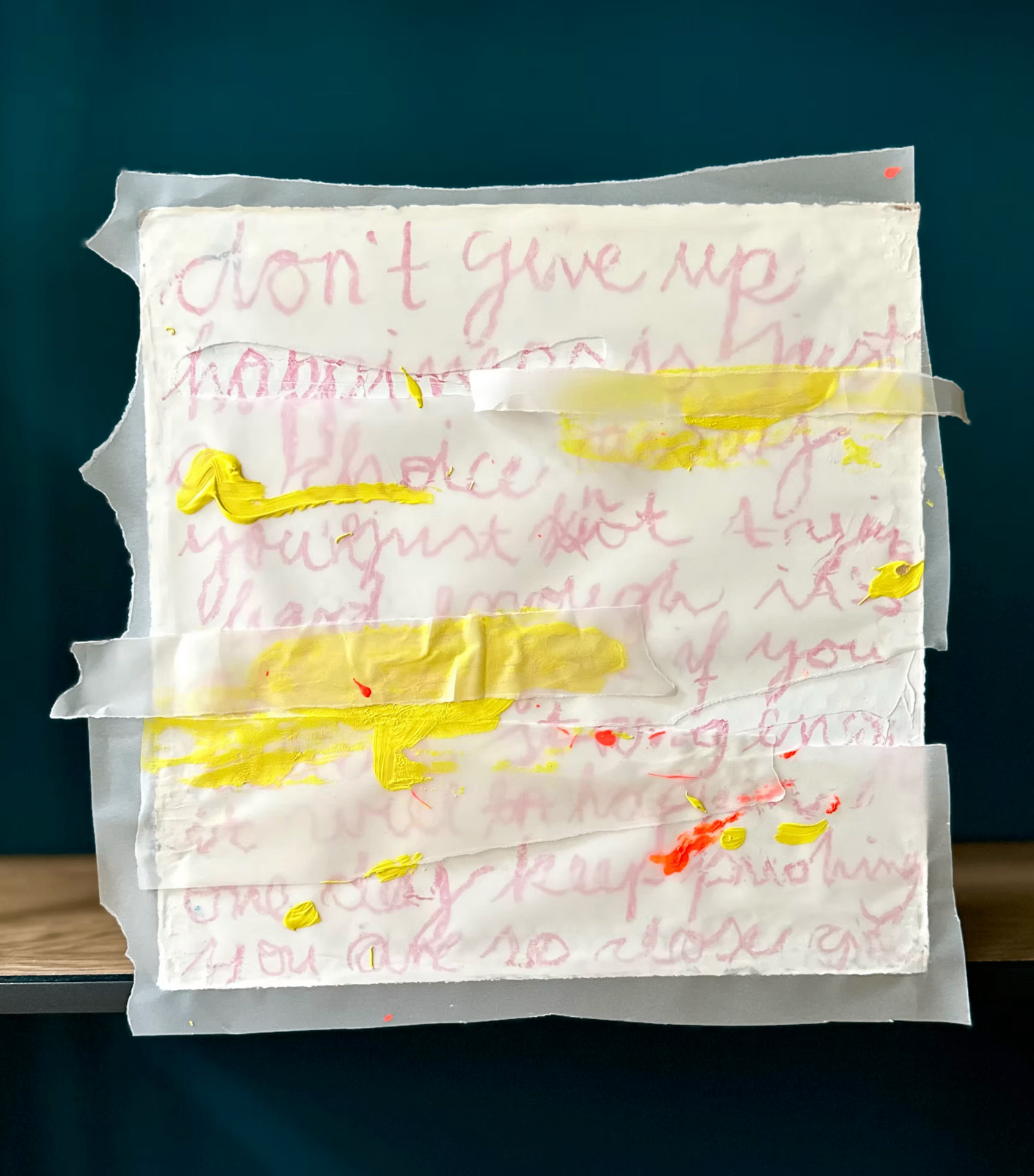 DON'T GIVE UP